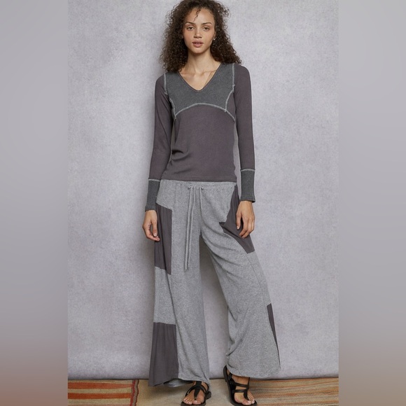 POL Set Wide Leg Pants + Long Sleeve Top BNWT - Picture 2 of 12